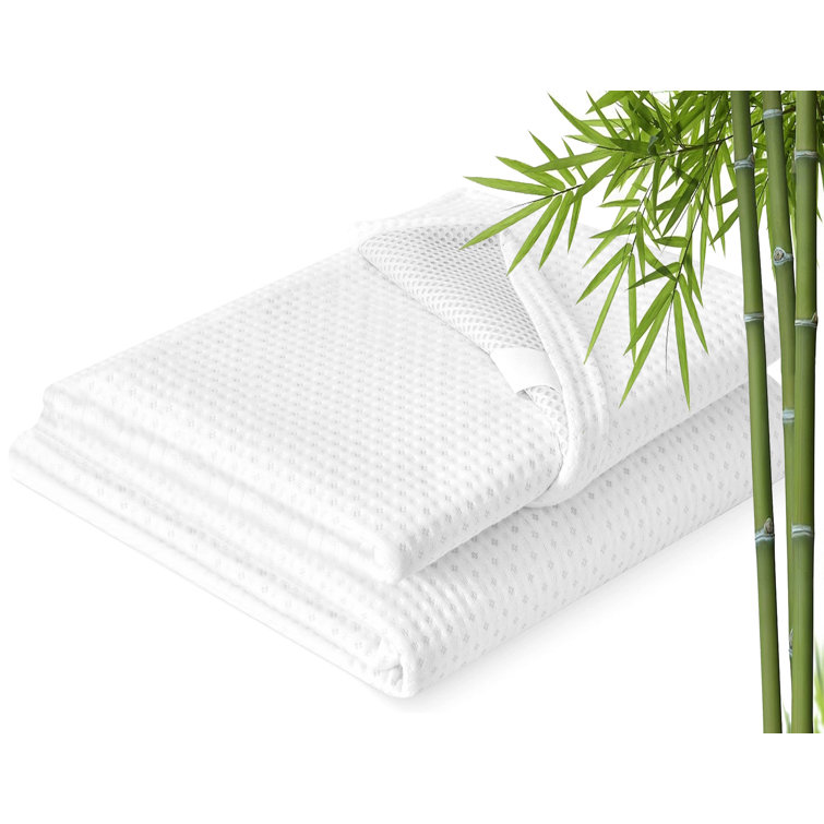 Alwyn Home Lillet Premium Bamboo Mattress Topper Cover, 2 Inch Mattress